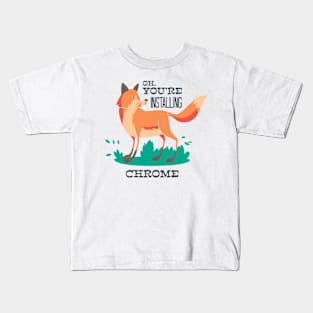 Sad Fox Kids T-Shirt